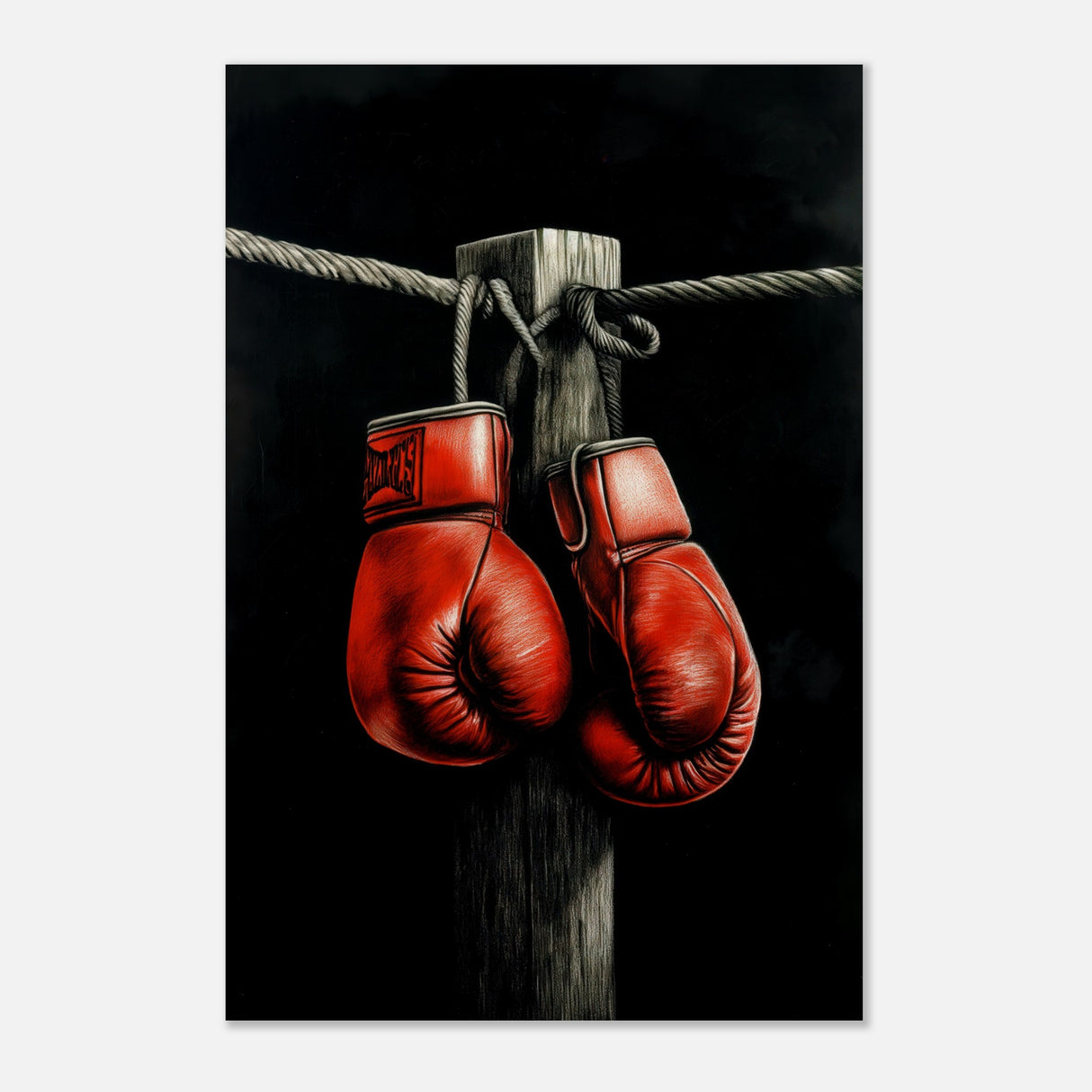  eclectic expressions wall art print boxing gloves