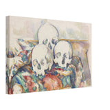 vintage wall art print the three skulls by paul cezanne