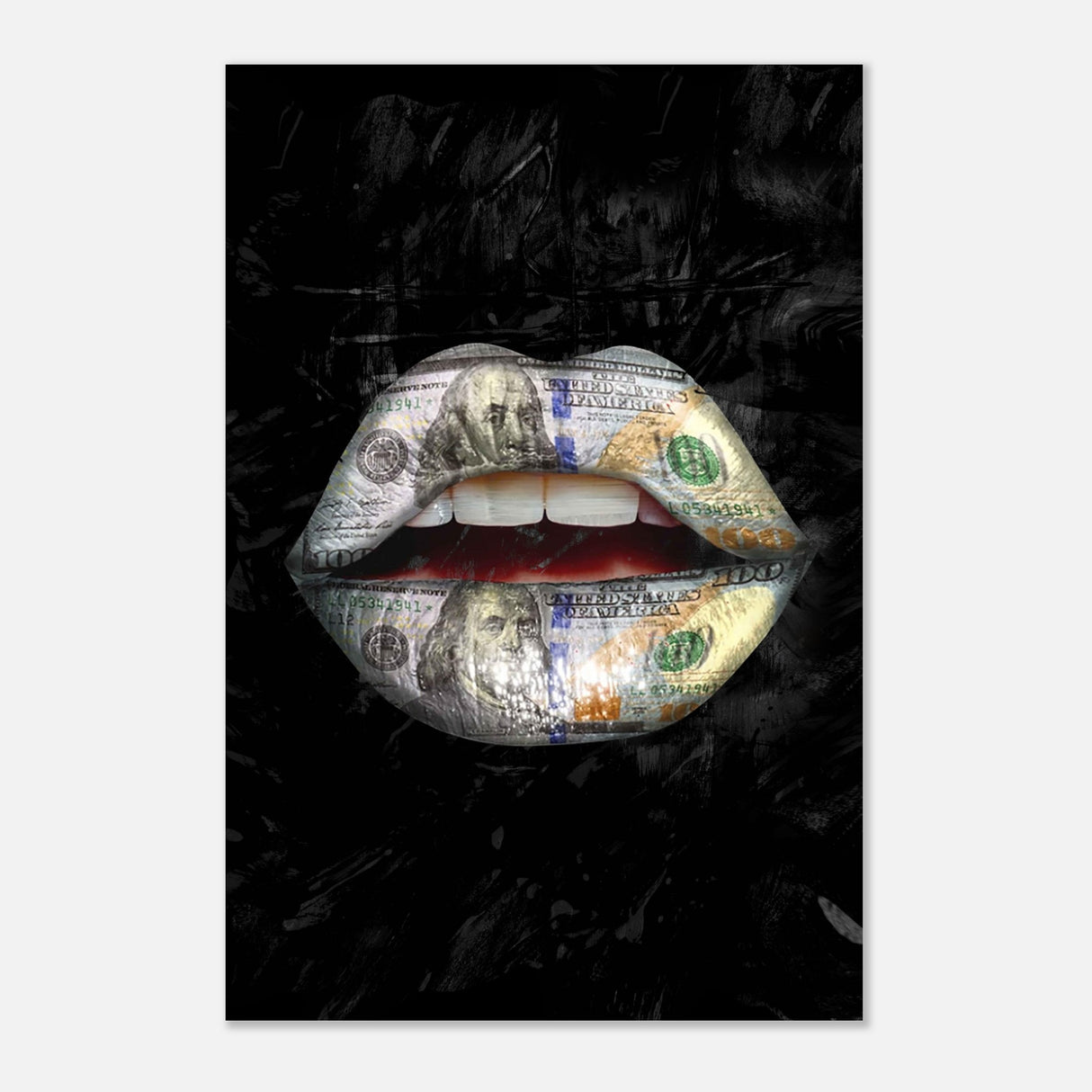 da vinci pop art wall art dollar lips