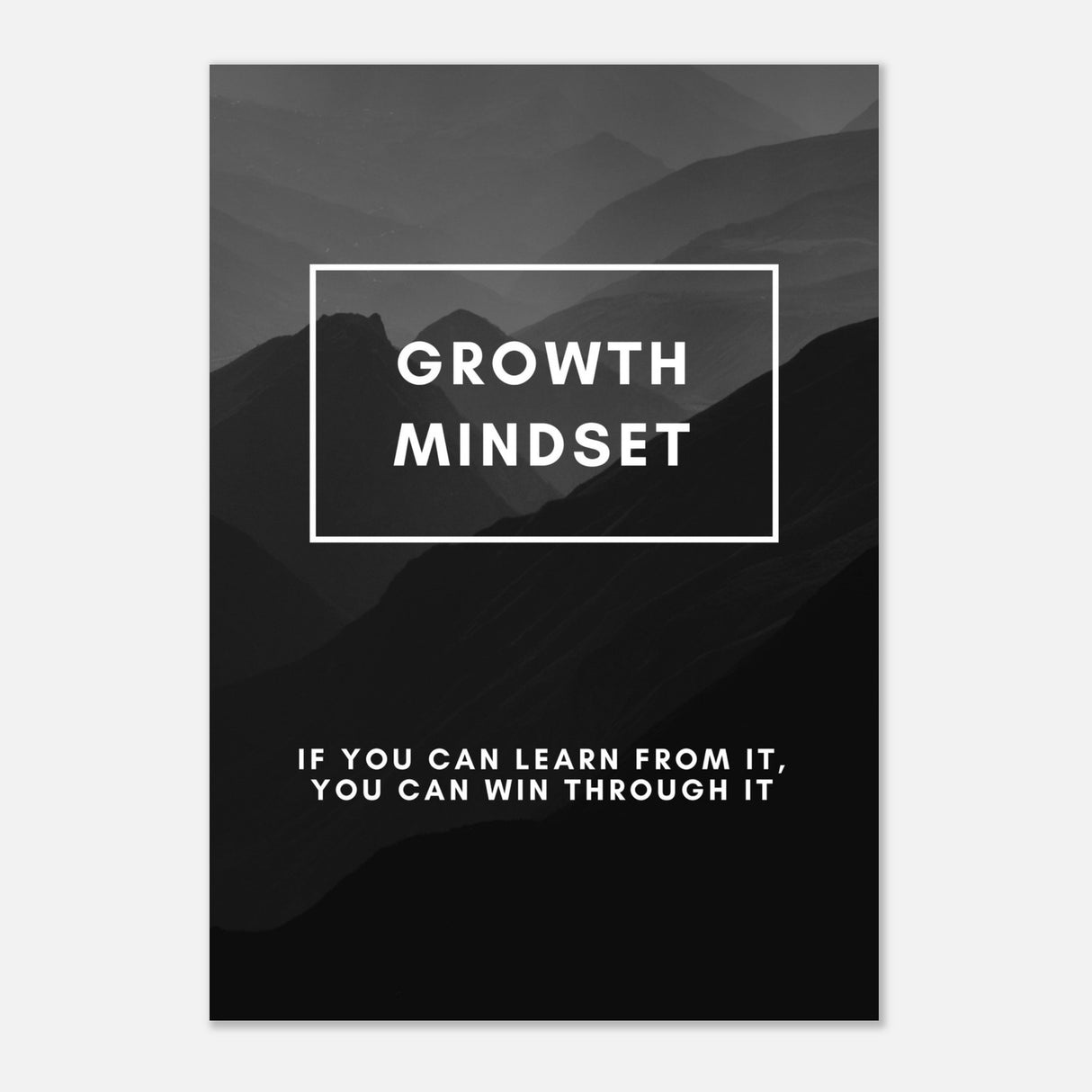  motivational wall art growth mindset