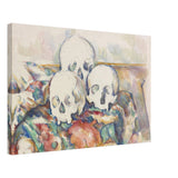 vintage wall art print the three skulls by paul cezanne