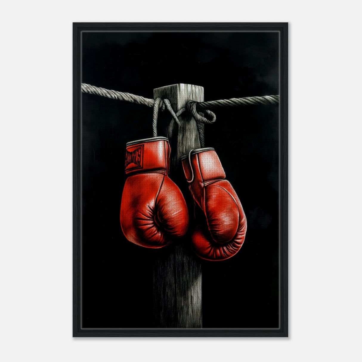  eclectic expressions wall art print boxing gloves