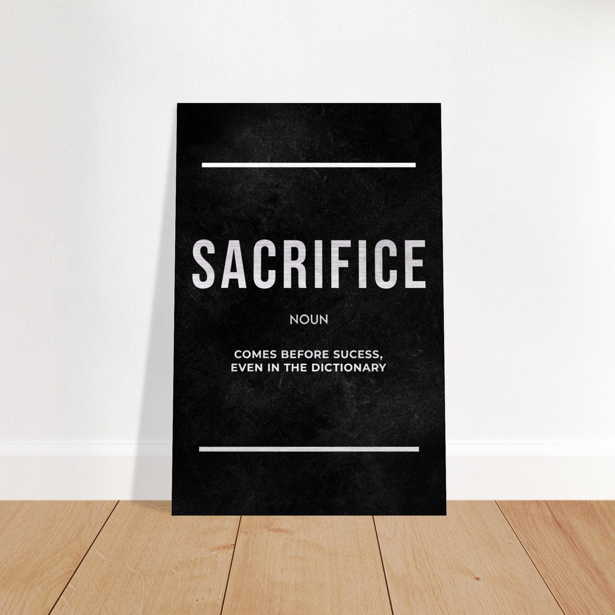  motivational wall art print sacrifice