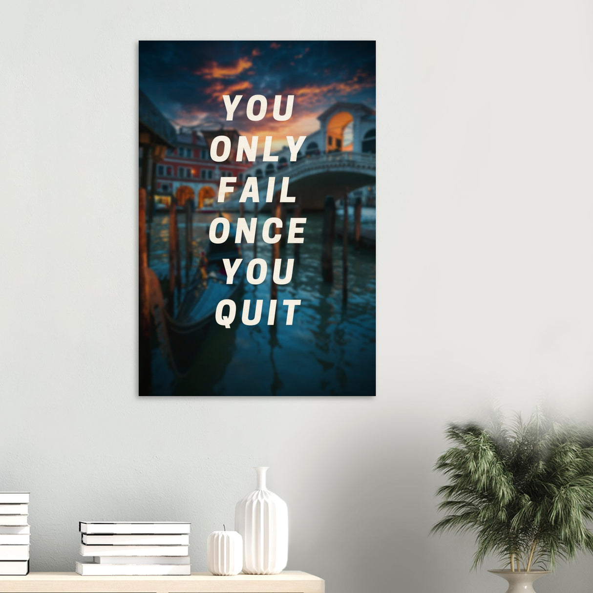 da vinci motivational wall art quit