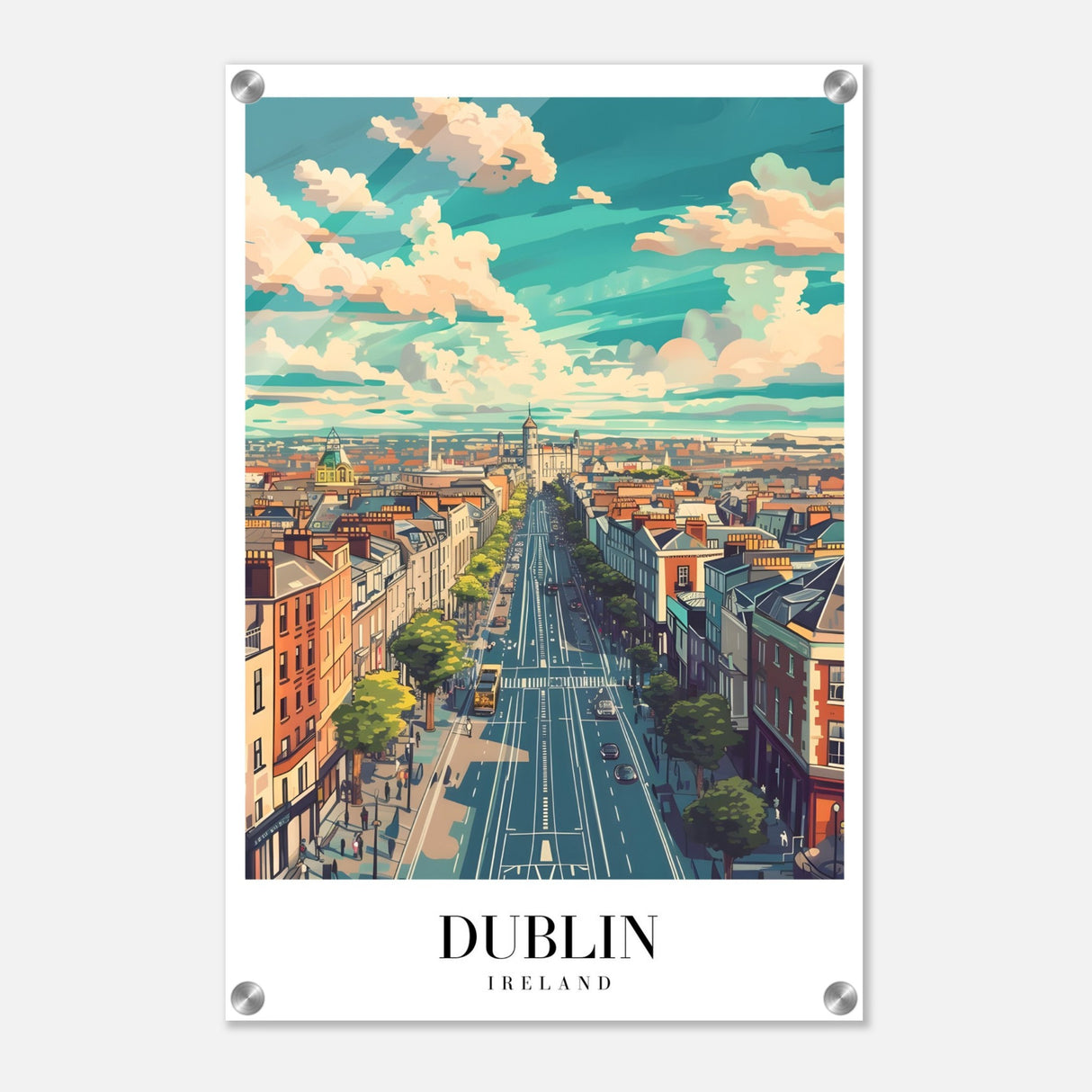  travel collection wall art print dublin ireland