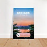 da vinci motivational wall art your dreams