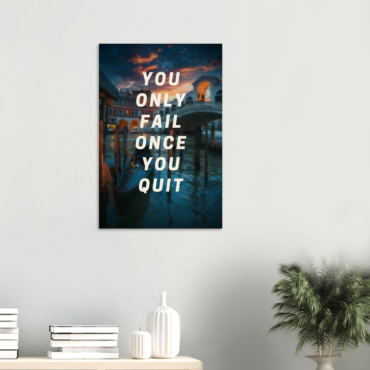 da vinci motivational wall art quit