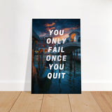 da vinci motivational wall art quit