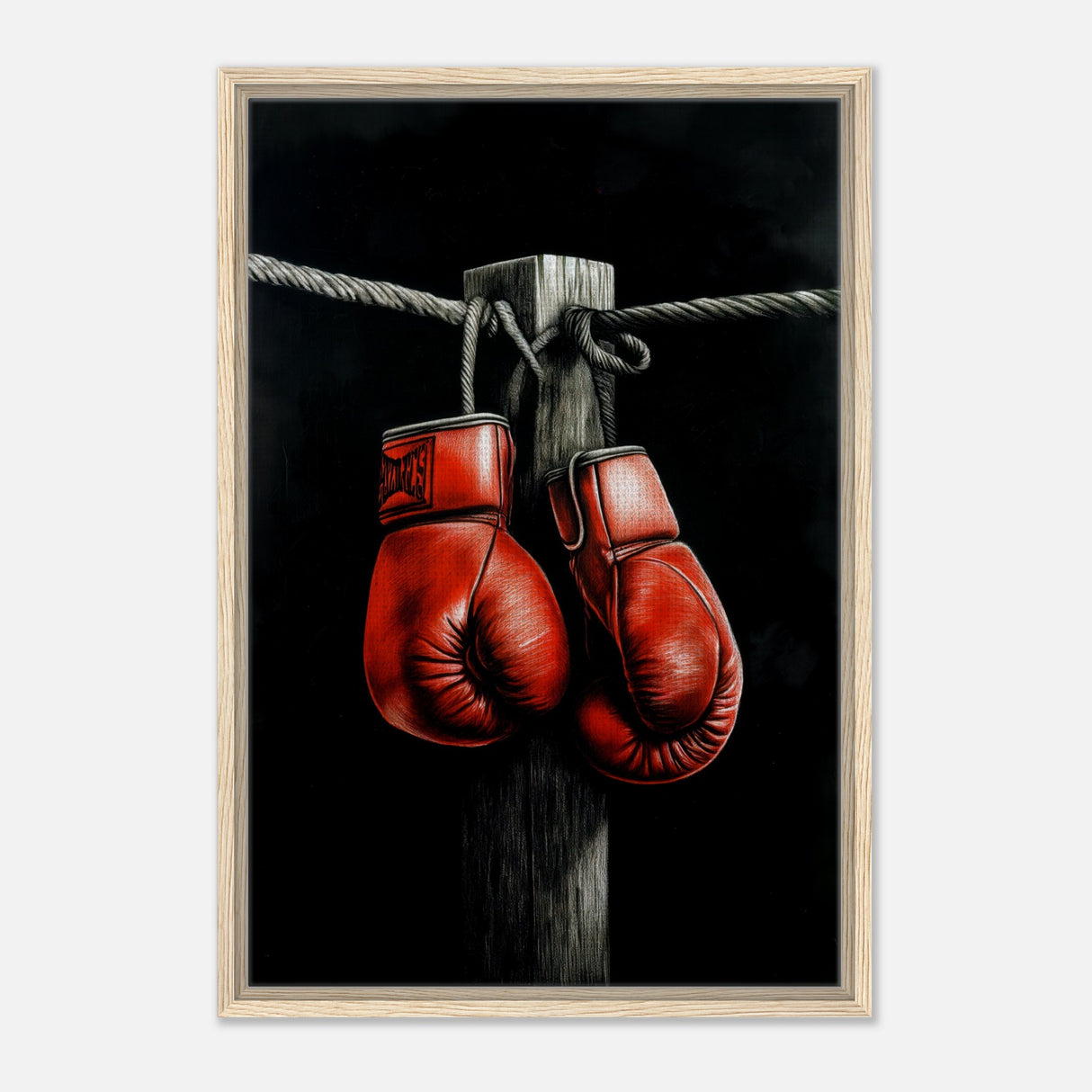  eclectic expressions wall art print boxing gloves