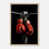  eclectic expressions wall art print boxing gloves