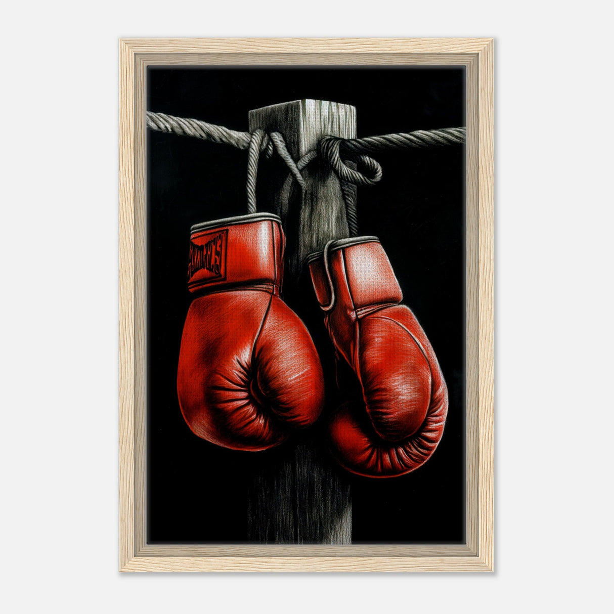  eclectic expressions wall art print boxing gloves