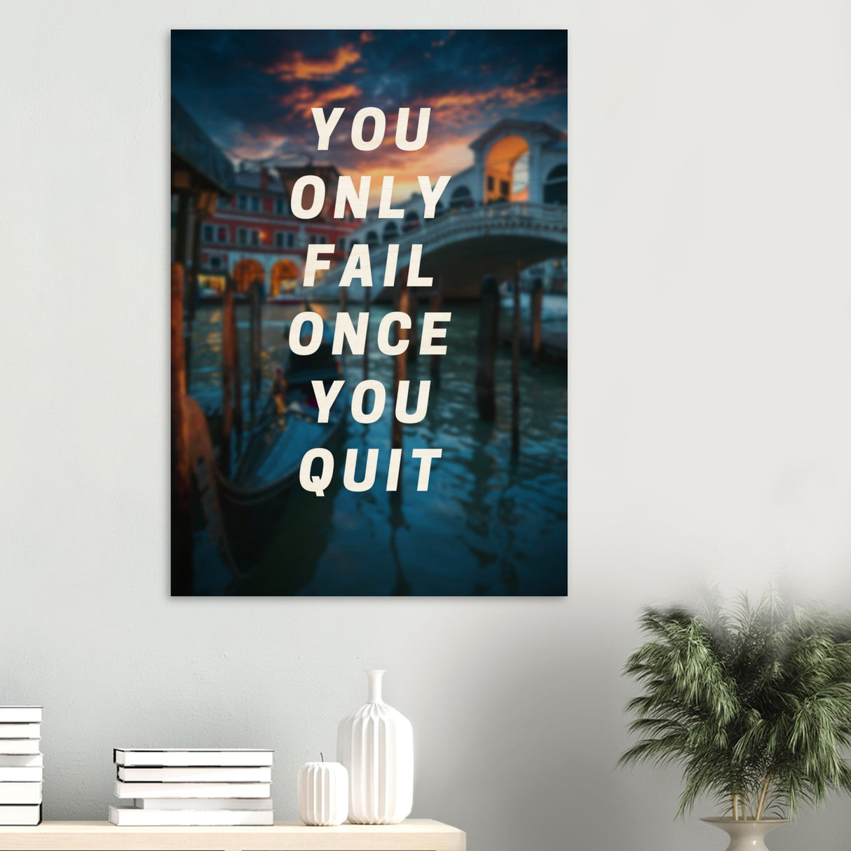 da vinci motivational wall art quit