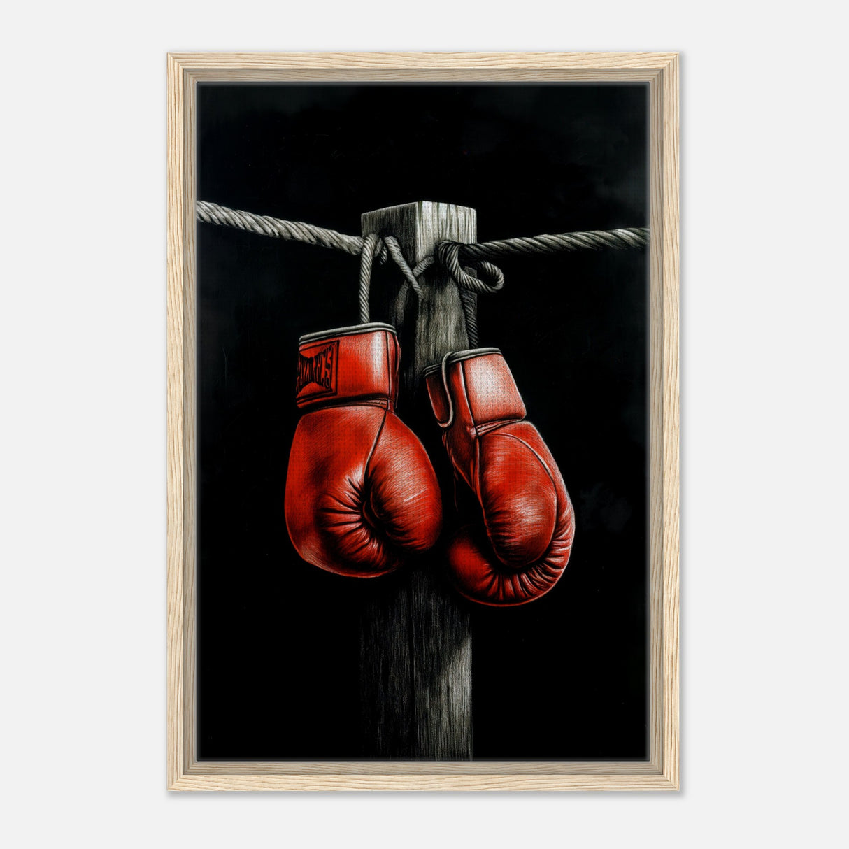  eclectic expressions wall art print boxing gloves