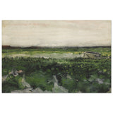 landscape with wheelbarrow 1883 by vincent van gogh vintage wall art printBrushed Aluminum Print