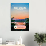 da vinci motivational wall art your dreams