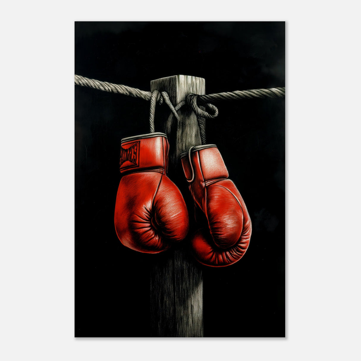  eclectic expressions wall art print boxing gloves