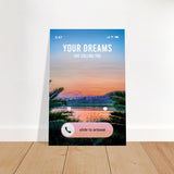 da vinci motivational wall art your dreams