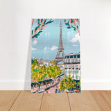  travel collection wall art print paris france