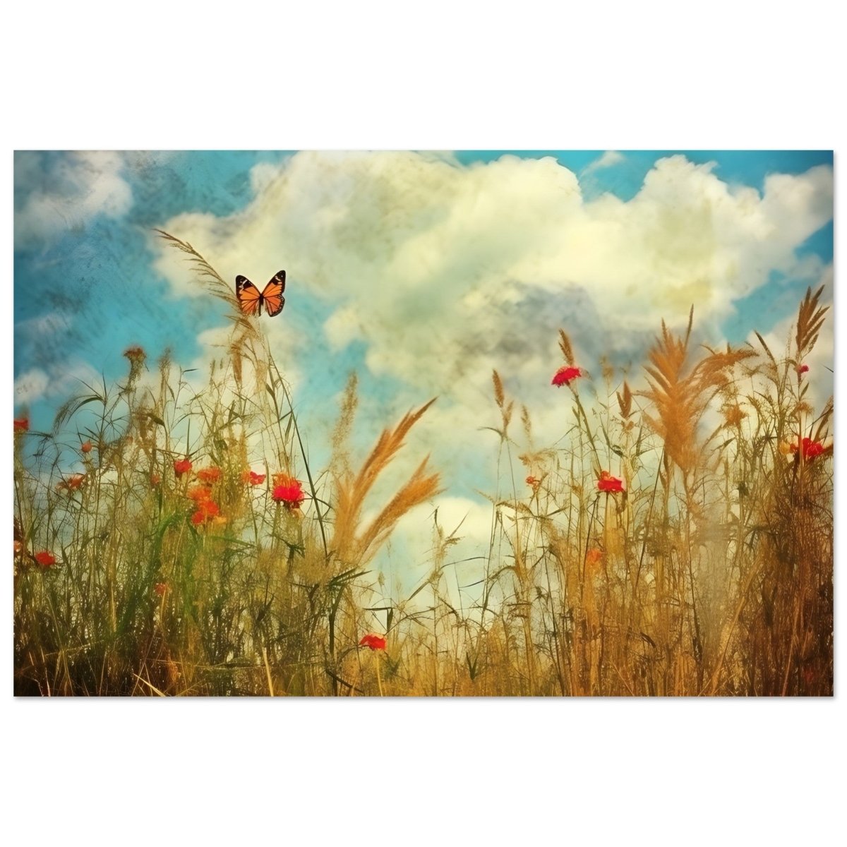 A Dance in the Wild | Contemporary Nature wall art Print - Aluminum Print - 40x60 cm / 16x24″ - 