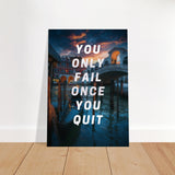 da vinci motivational wall art quit