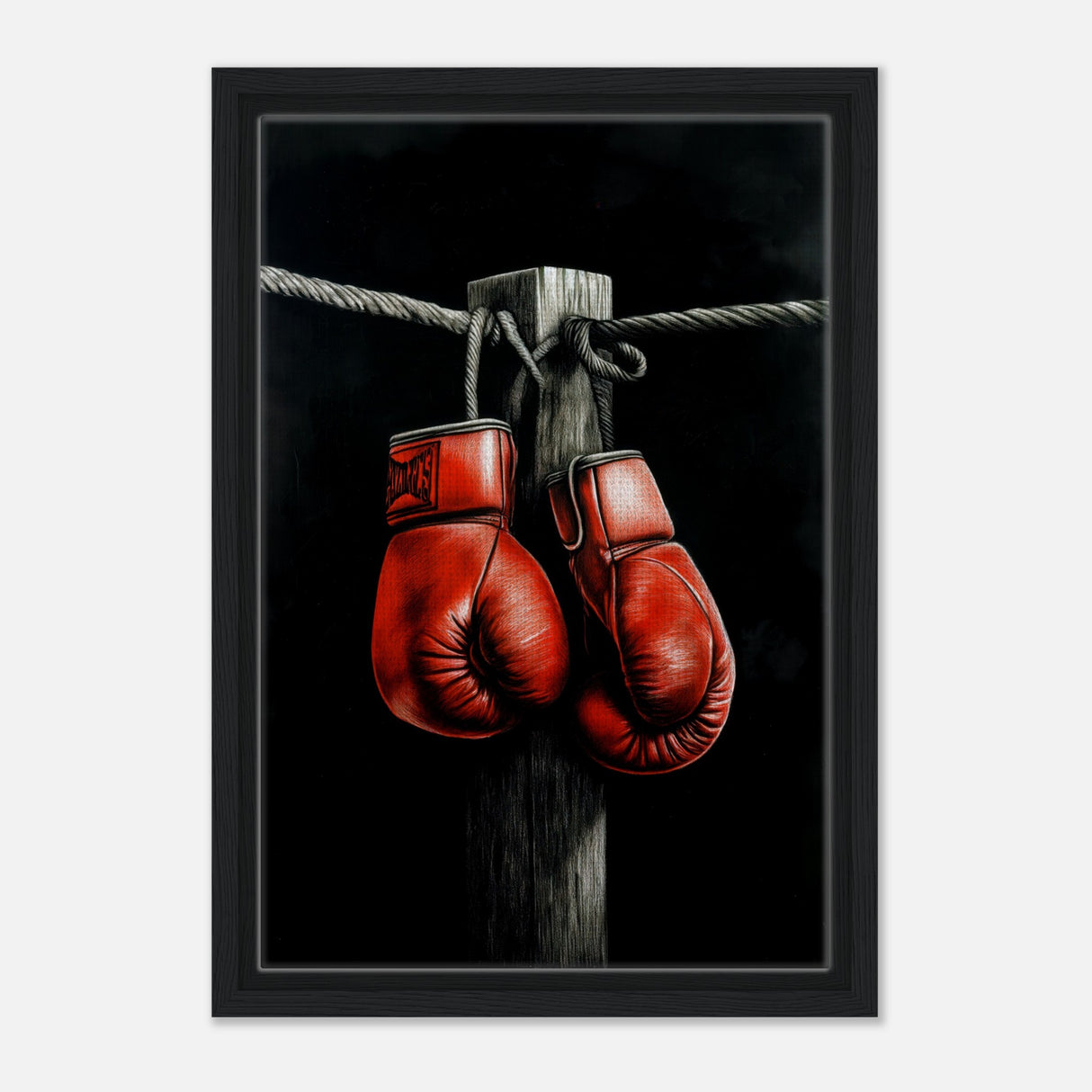  eclectic expressions wall art print boxing gloves