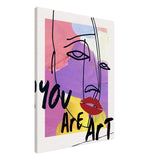 Abstract Expression: You Are Art | Wall art Print - 60x80 cm / 24x32″ - Canvas - 