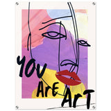 Abstract Expression: You Are Art | Wall art Print - 60x80 cm / 24x32″ - Acrylic Print - 