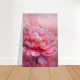 Blossom Radiance – Peony in Bloom | Modern Floral Art - 40x60 cm / 16x24″ - Brushed Aluminum Print - 