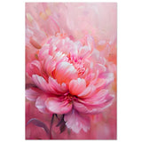 Blossom Radiance – Peony in Bloom | Modern Floral Art - 30x45 cm / 12x18″ - Aluminum Print - 