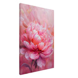 Blossom Radiance – Peony in Bloom | Modern Floral Art - 60x90 cm / 24x36″ - Canvas - 