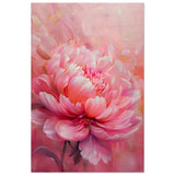 Blossom Radiance – Peony in Bloom | Modern Floral Art - 60x90 cm / 24x36″ - Wood Prints - 