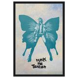 Butterfly Punk V2 | Pop Art wall art print - Framed Canvas - 60x90 cm / 24x36″ - Black frame