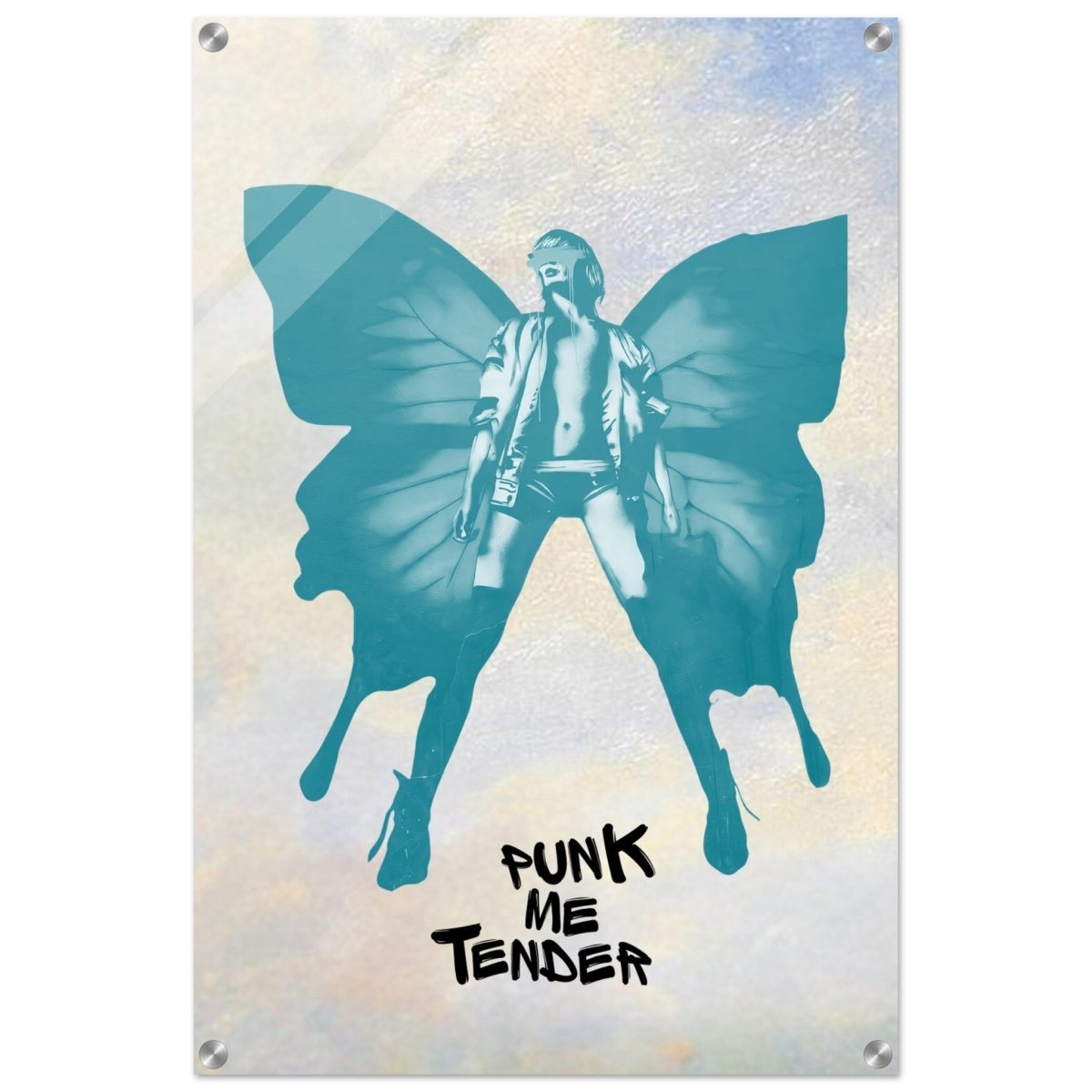 Butterfly Punk V2 | Pop Art wall art print - Acrylic Print - 50x75 cm / 20x30″ - 