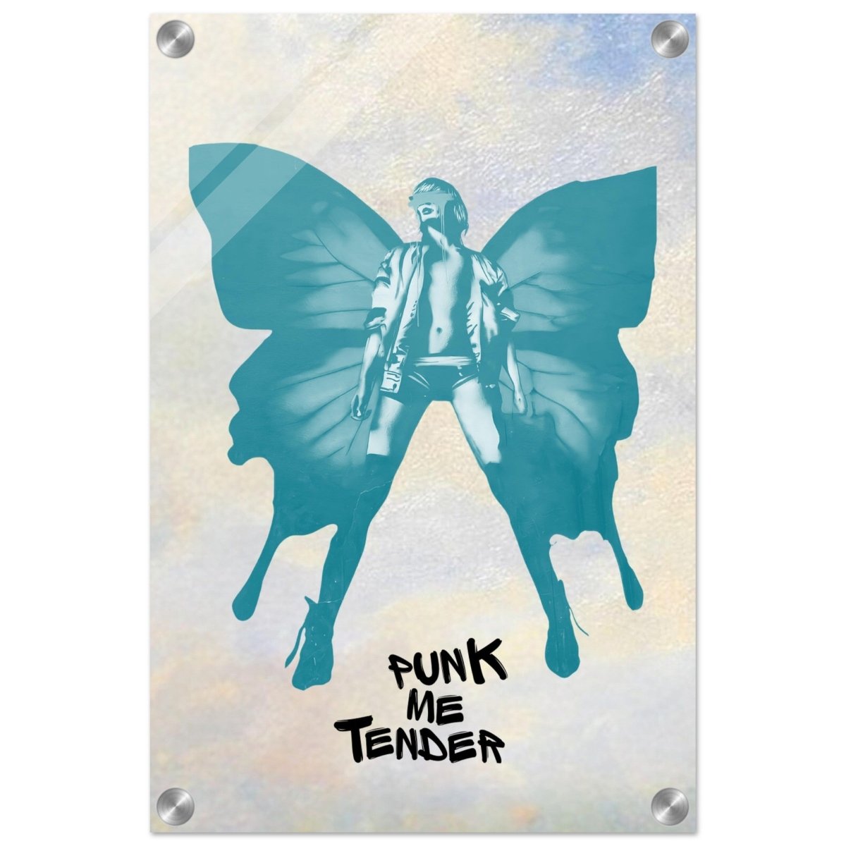 Butterfly Punk V2 | Pop Art wall art print - Acrylic Print - 30x45 cm / 12x18″ - 