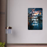 da vinci motivational wall art quit