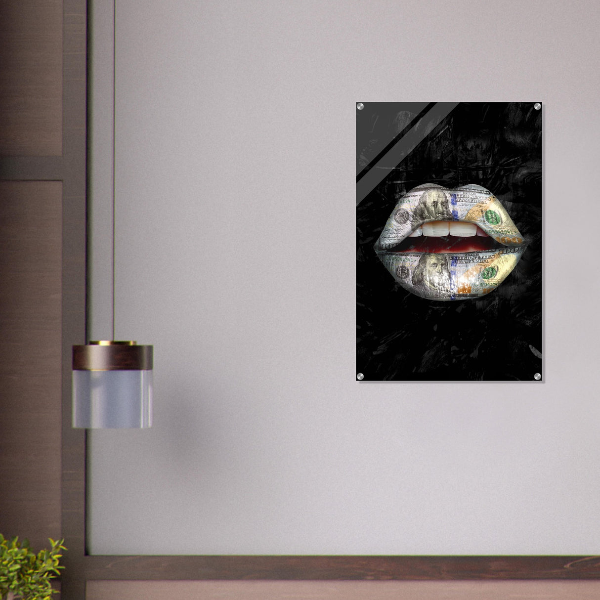 da vinci pop art wall art dollar lips