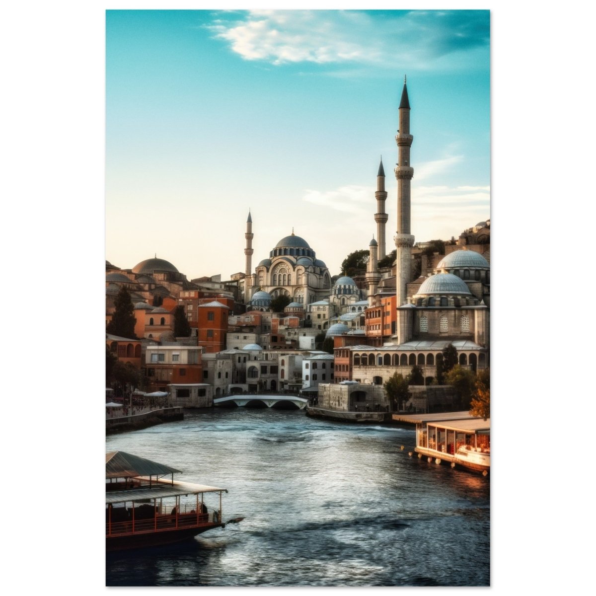 City of Minarets | Timeless Istanbul - Aluminum Print - 60x90 cm / 24x36″ - 