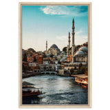 City of Minarets | Timeless Istanbul - Framed Canvas - 50x75 cm / 20x30″ - Wood frame