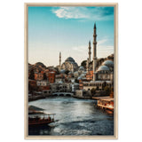 City of Minarets | Timeless Istanbul - Framed Canvas - 60x90 cm / 24x36″ - Wood frame