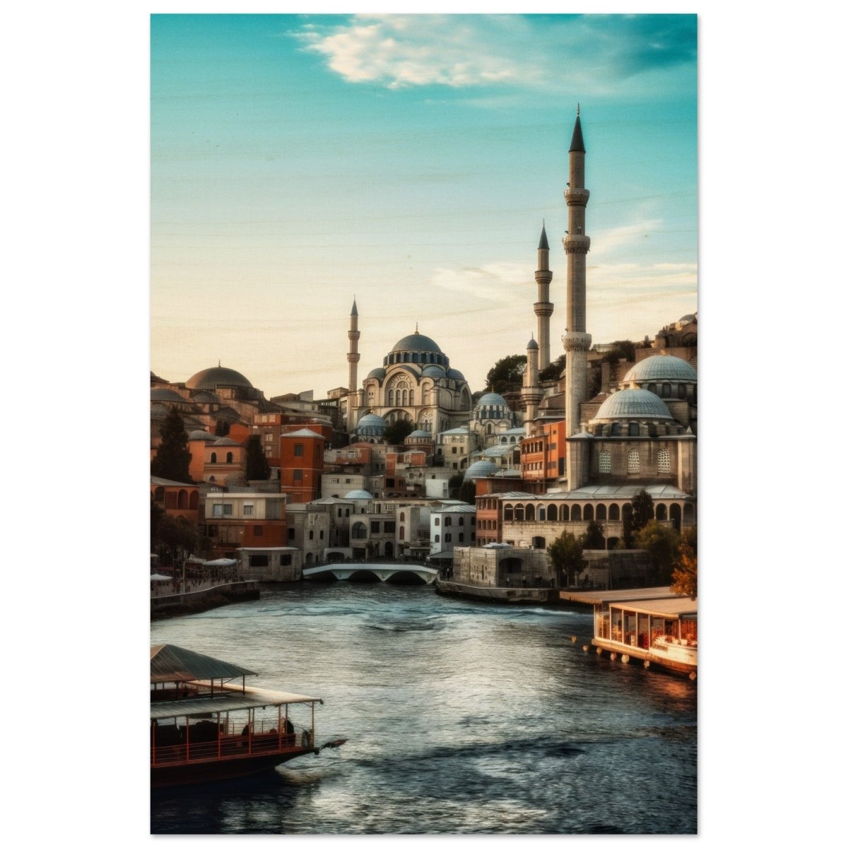 City of Minarets | Timeless Istanbul - Wood Prints - 40x60 cm / 16x24″ - 