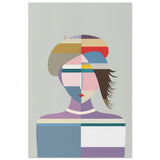 Cubist Muse – A Modern Take on Abstract Portraiture - Aluminum Print - 60x90 cm / 24x36″ - 