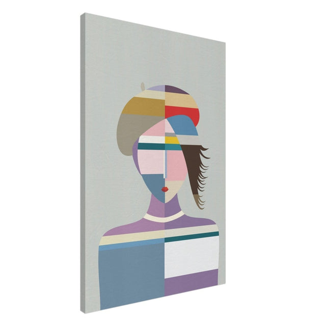 Cubist Muse – A Modern Take on Abstract Portraiture - Canvas - 60x90 cm / 24x36″ - 