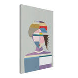 Cubist Muse – A Modern Take on Abstract Portraiture - Canvas - 40x60 cm / 16x24″ - 