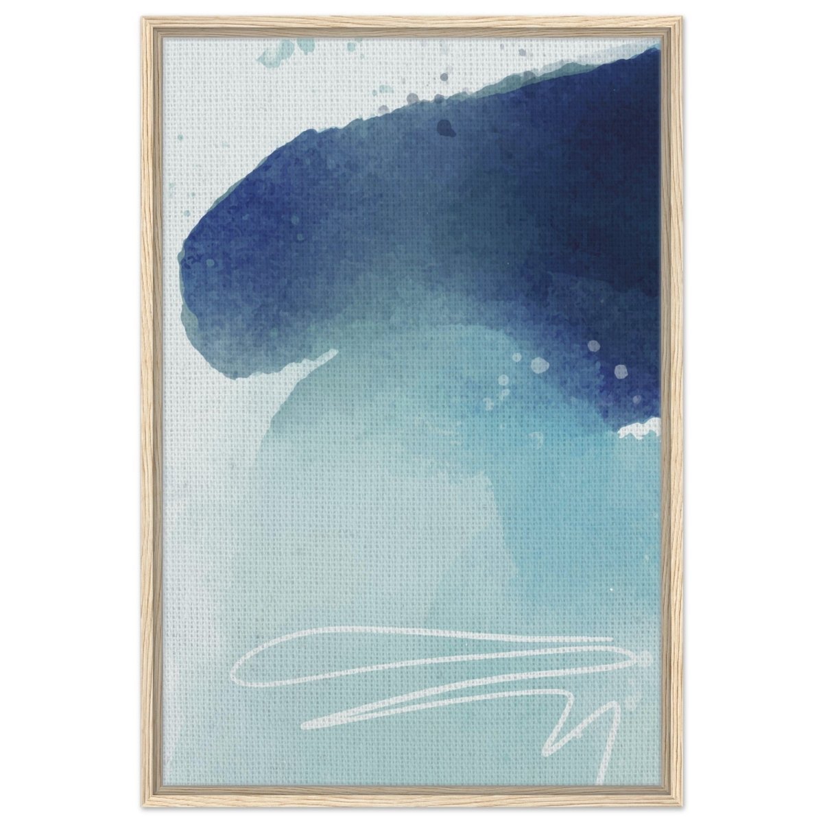 Da Vinci Abstract Art Wall art print - Framed Canvas - 60x90 cm / 24x36″ - Wood frame