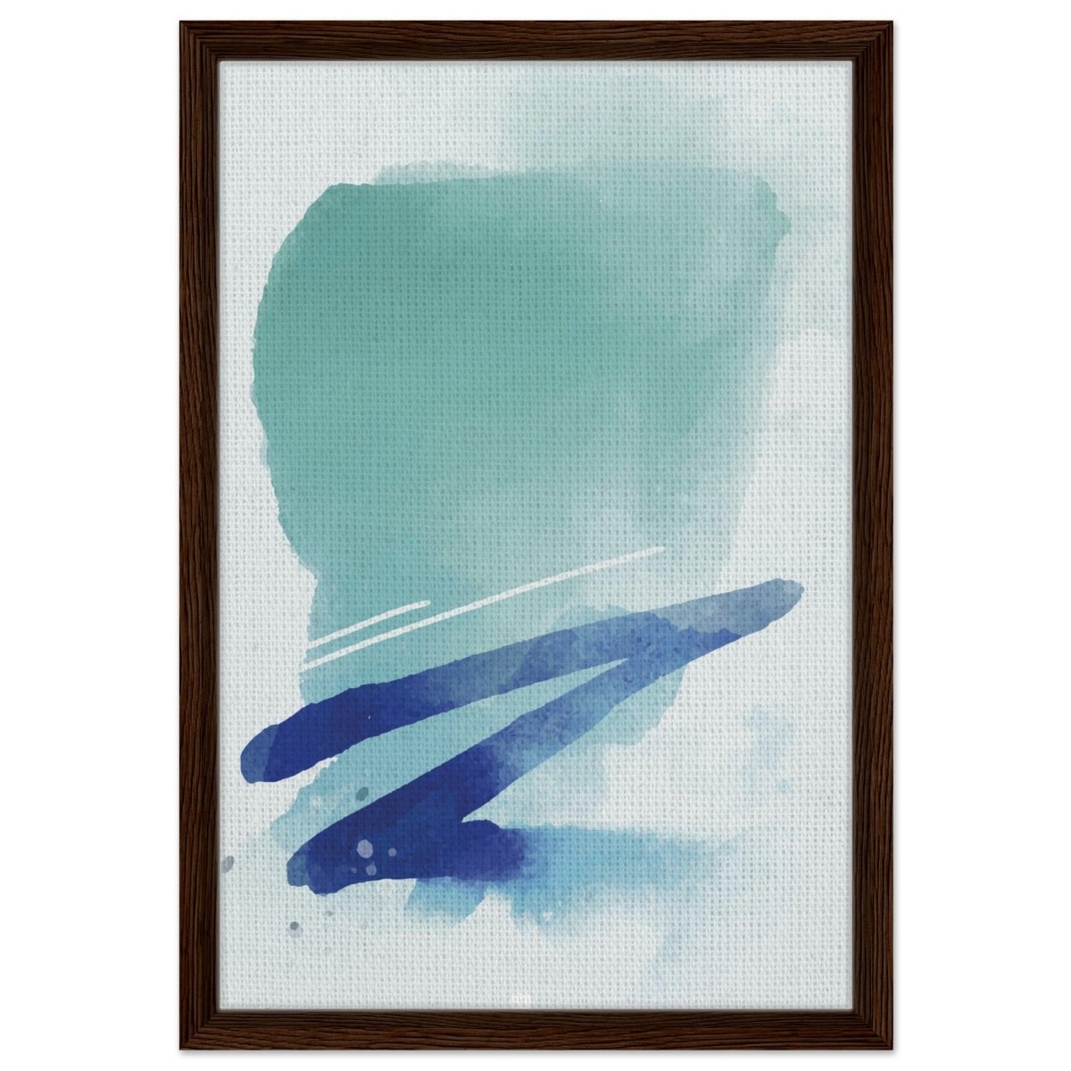 Da Vinci Abstract Art Wall art print - Framed Canvas - 40x60 cm / 16x24″ - Dark wood frame