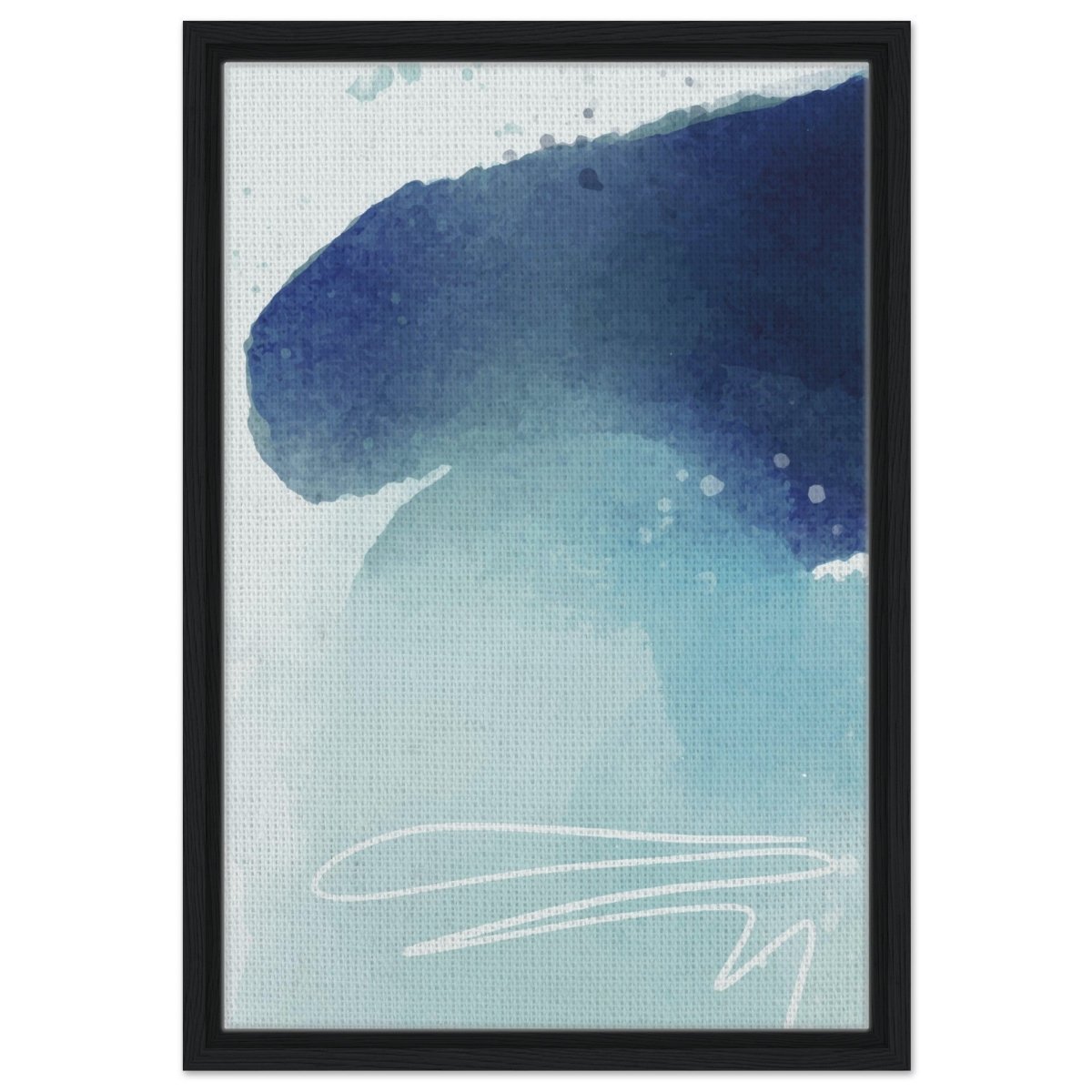 Da Vinci Abstract Art Wall art print - Framed Canvas - 40x60 cm / 16x24″ - Black frame