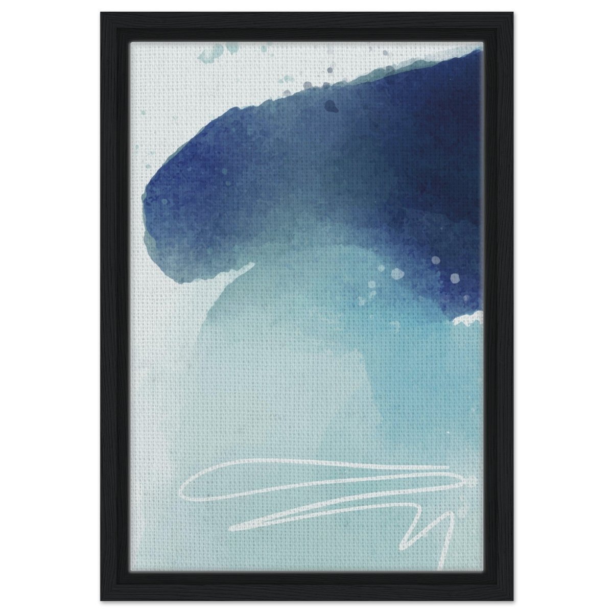 Da Vinci Abstract Art Wall art print - Framed Canvas - 30x45 cm / 12x18″ - Black frame