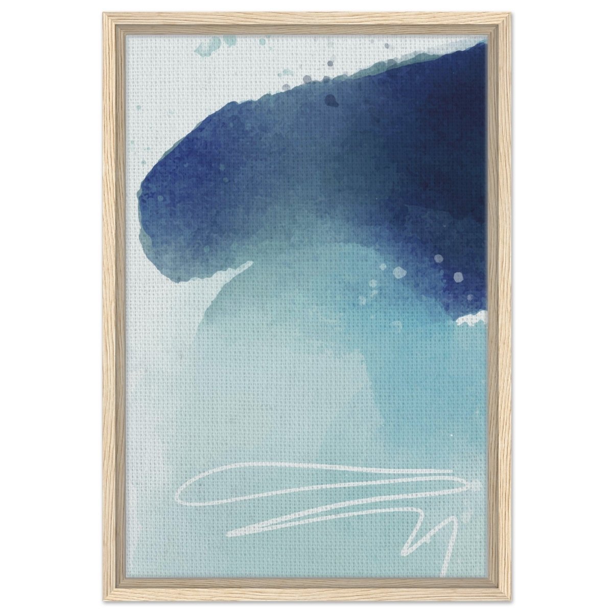 Da Vinci Abstract Art Wall art print - Framed Canvas - 40x60 cm / 16x24″ - Wood frame