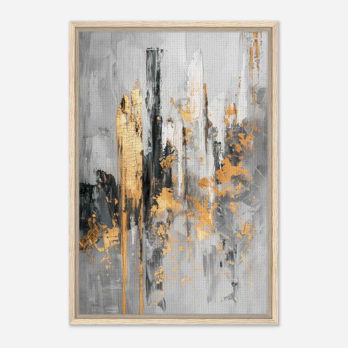 Da Vinci Abstract Wall art Print - Framed Canvas - 50x75 cm / 20x30″ - Wood frame