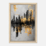 Da Vinci Abstract Wall art Print - Framed Canvas - 30x45 cm / 12x18″ - Wood frame